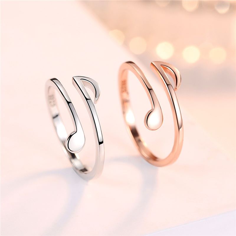 Bague musique luxe bijou ajustable