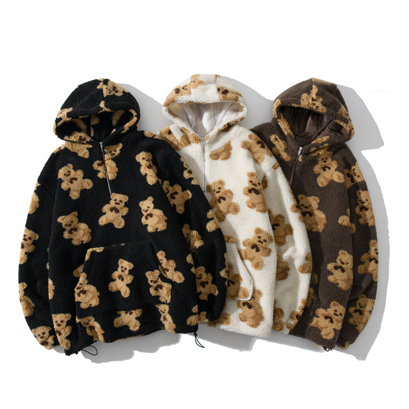 Chandail rétro motif ours vintage
