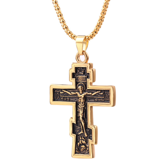 Collier Pendentif Jésus Croix