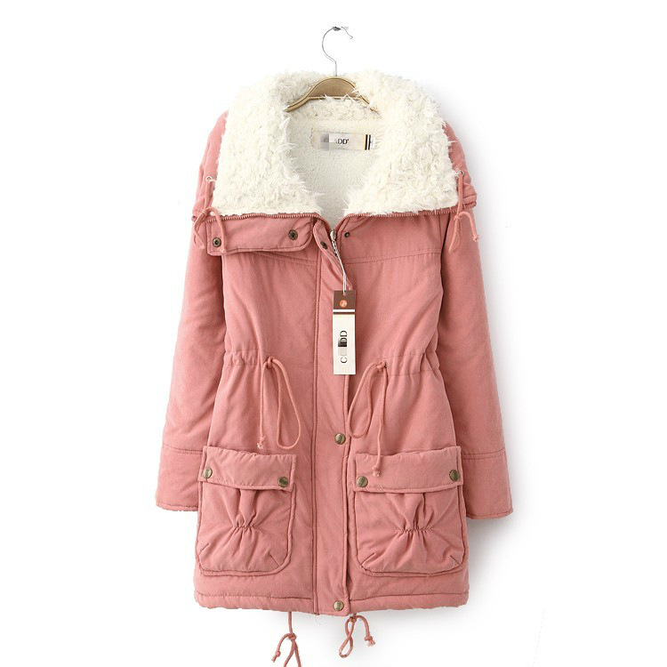Manteau coton rembourré longueur moyenne