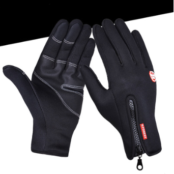 Gants sport imperméables, écran tactile, hiver, polaire