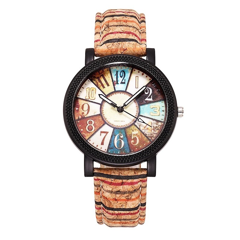 Montre femme cuir vintage décontracté quartz cadeau
